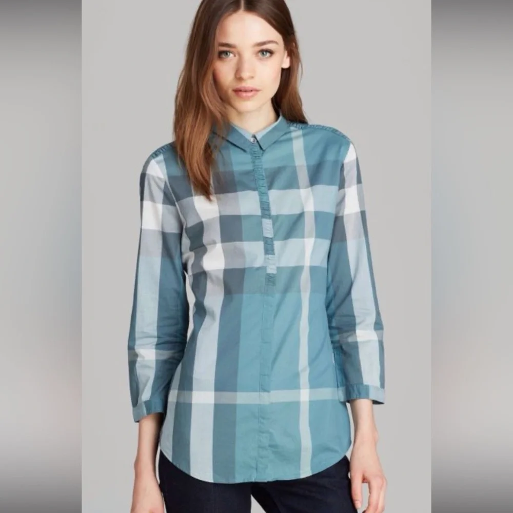 Burberry Britt Plaid button down Shirt - Picture 2 of 10